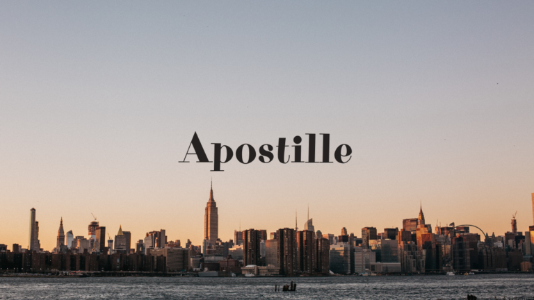 Apostille services in New York skyline